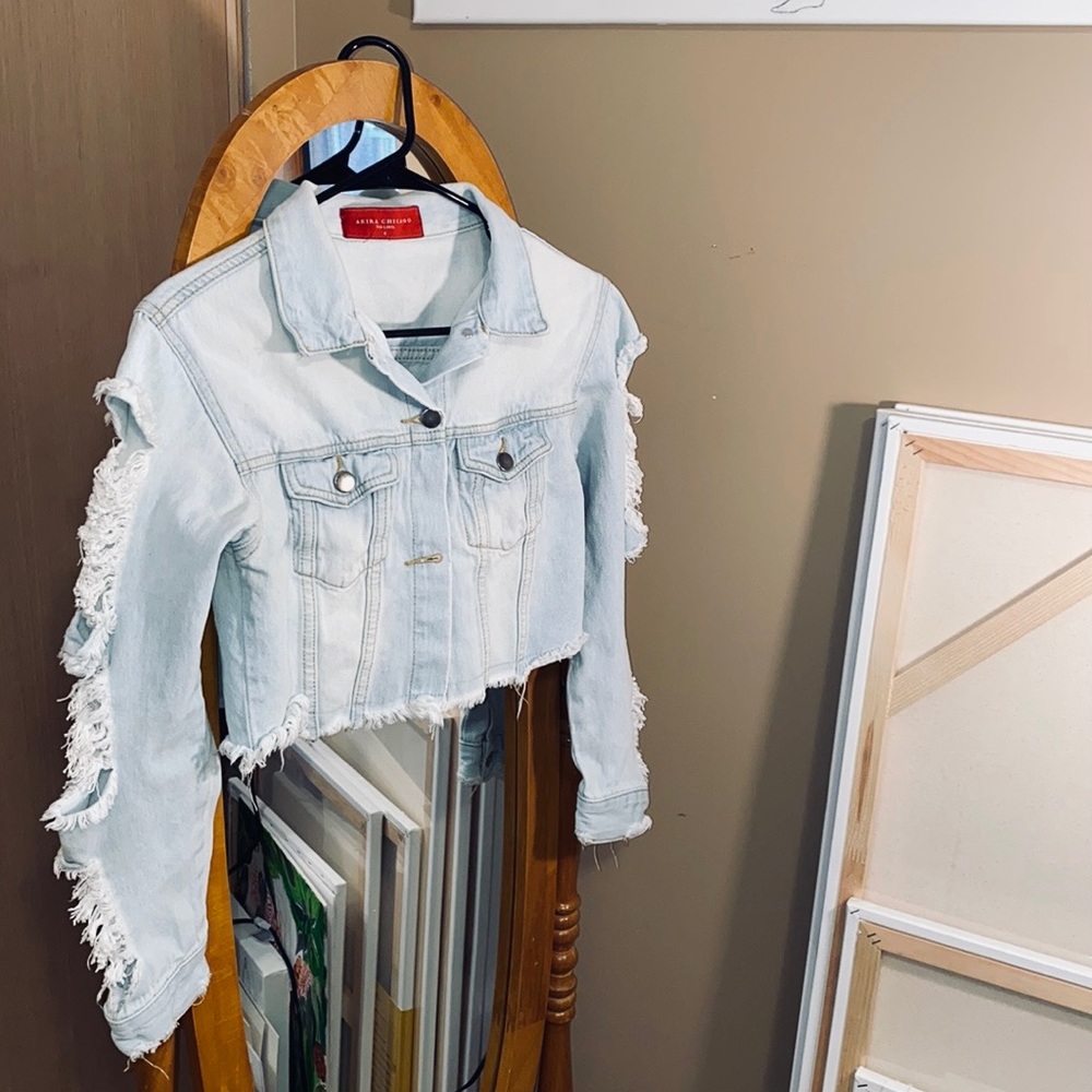 Akira Chicago denim jacket, sz small